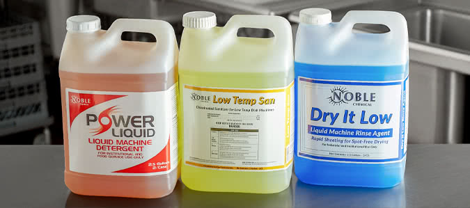 Noble Chemical Warewashing Low Temp Products